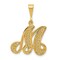 14K Gold Initial M Charm Jewelry FindingKing 28mm Long X 14mm Wide Approx.